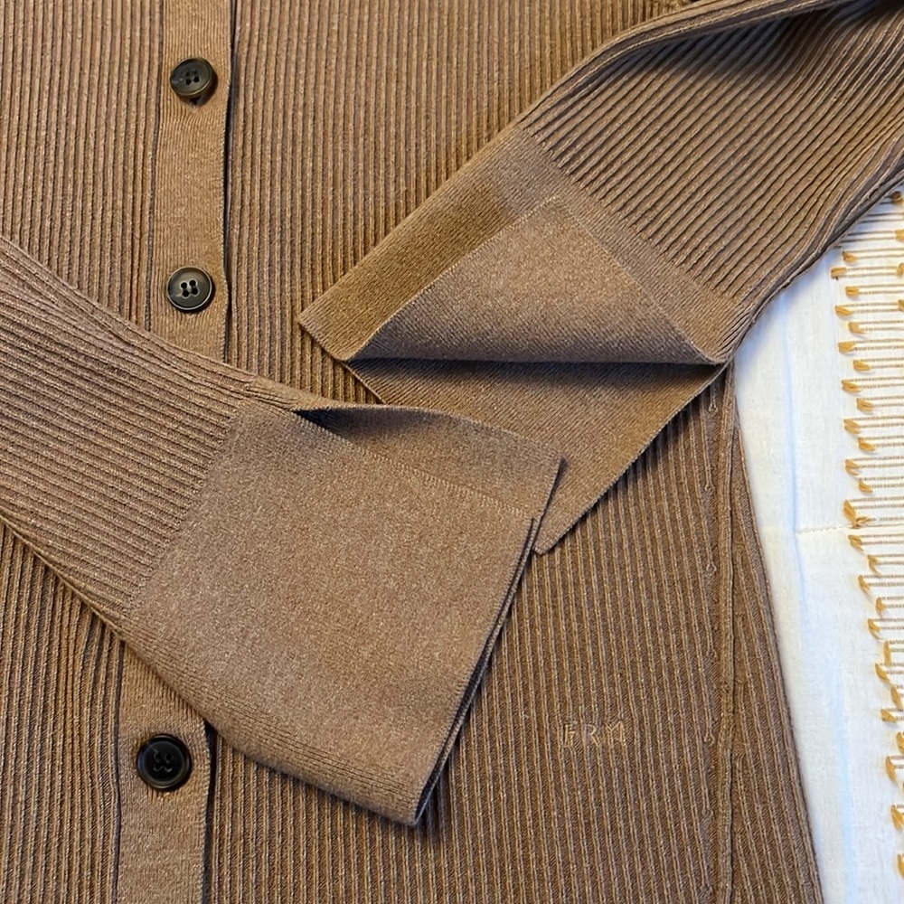 FRAME Slim Rib Cardi - Picture 11 of 11